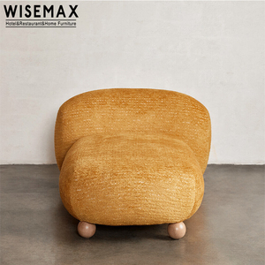 WISEMAX-muebles de diseño para el hogar, sofás modernos de tela reclinable, patas de madera, Diván, salón, <span class=keywords><strong>cama</strong></span> para dormitorio, hotel - Product Image 5