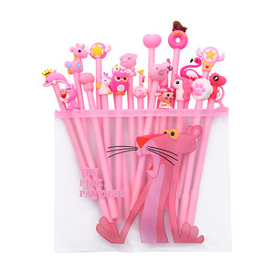 ペンセット20ジェルペン女の子のハート文房具ネット赤ペンピンクペンシルバッグセット - Product Image 2