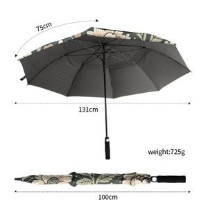 Premium Full Print Extra Large 68 Inch <b>Windproof</b> Golf <b>Umbrella</b> with Double Layer Canopy for Promotion Gift - Product Image 3