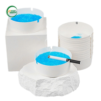 Cendrier jetable en papier ignifuge Flash Premium avec gel neutralisateur d'odeurs pour restaurant, bar, fête en plein air