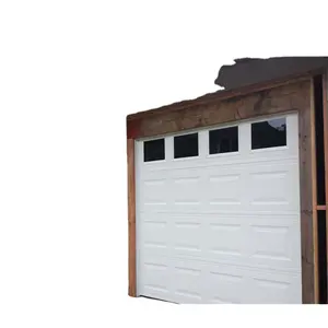 木纹板隔热折叠滑动式车库门