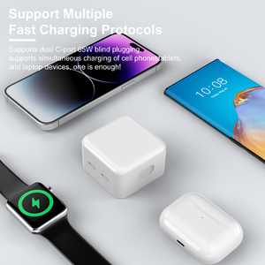 Chargeur portable GaN PD USB-C 2 ports TKT 40W 60W avec partage de puissance dynamique pour MacBook et <span class=keywords><strong>iPhone</strong></span> 17 Series - Product Image 5