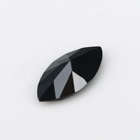 Vente en gros 1.5x3mm zircon cubique noir taille marquise pierres en vrac 4A pierres précieuses étincelantes de qualité pour la fabrication de bijoux
