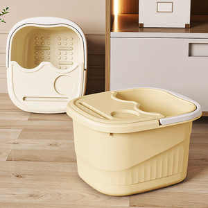 Foot Bath Tub With Calf Coverage Thickened Plastic Portable Massage Basin For Home Use - Product Image 3