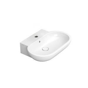 Lavabo de encimera Mirto de 65 cm con un solo orificio para baño - Product Image 1