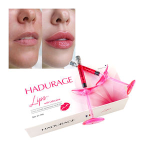 <span class=keywords><strong>Injection</strong></span> de comblement des lèvres professionnel Hadurage 2x1ml - Comblement dermique rouge pour des lèvres pulpeuses et une hydratation profonde - Product Image 1