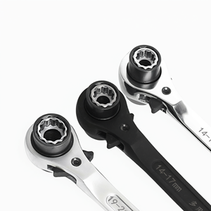 4-Way Pin-Tail <b>Ratchet</b> Wrench High Carbon Steel Chrome Reversible <b>Socket</b> Forged for Scaffolding - Product Image 2