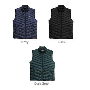 Gilet chaud <span class=keywords><strong>sans</strong></span> manches pour hommes, personnalisé, léger, à bulles, blouson d'hiver bouffant en duvet de canard, grande taille - Product Image 3