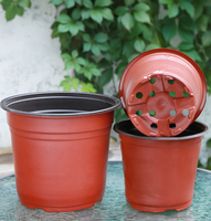 Pots verts en résine PP légère à aspiration douce, pots à fleurs minimalistes pour la maison, pot à herbes d'intérieur, vente en gros