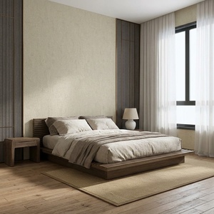 Tissu mural en microfibre sans couture teint en fil de haute précision, résistant à l'eau, anti-moisissure, motif floral, 100 % fibre ES pour revêtement mural - Product Image 5