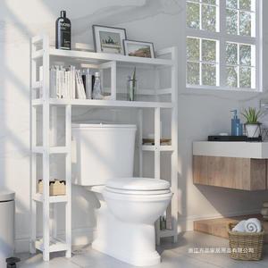 Estante de Almacenamiento para Baño, Independiente, Rectangular, de Bambú, en Blanco, Gris, Negro, Color Natural, Tamaño Personalizado, Diseño Escandinavo - Product Image 1