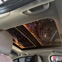 Toit ouvrant de voiture romantique universel Film lumineux étoilé Lumière du ciel Décoration intérieure de voiture Lumière à fibre optique Convient à la voiture 90%