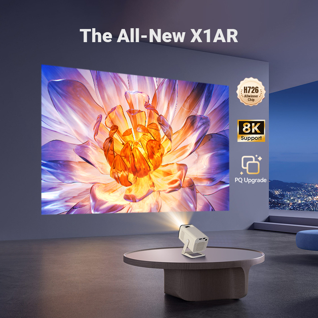 Wireless X1AR Mini Outdoor Projector for Camping Adventures Movie Nights Fun