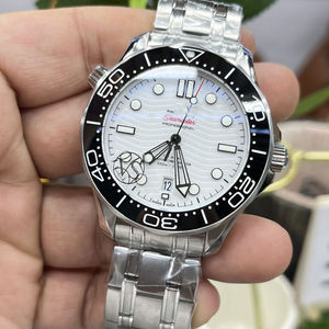 จัดส่งฟรี นาฬิกาข้อมืออัตโนมัติสีเงิน แสดงวันที่ ป้องกันแม่เหล็ก กันน้ำ กระจกแซฟไฟร์ สปอร์ต สแตนเลสสตีล 20 มม. - Product Image 2