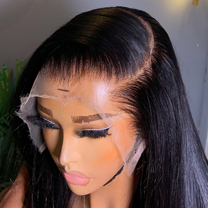 Nouvelle perruque Lagos Hairline Widows Peak en soie lisse 7x7 HD sans colle avec fermeture en dentelle, perruque frontale 13x6 en cheveux humains pré-épilée avec ligne de cheveux naturelle - Product Image 1