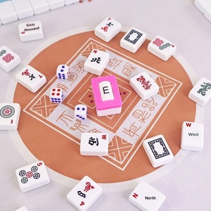 Juego de Mahjong Americano Judío Occidental de 30MM con Cubierta de Melamina, Caja de Madera, Bolso y Regla de Cartas - Regalo de Fichas de Mahjong Americanas - Product Image 2