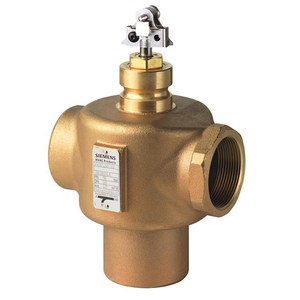 Válvula de Control de Tres Vías Siemens de 25 mm y 40 mm para Regulación de Flujo de Agua, Uso en HVAC - Product Image 1