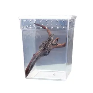 Breathable Reptile Breeder Box Reptile Enclosure for Spider Crickets