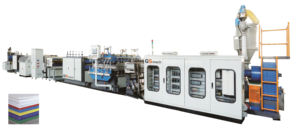 Pc Pp Pe Hohl gitter blech Produktions linie Kunststoff-Extrusion maschine Hohl gitter blech herstellungs maschine - Product Image 4