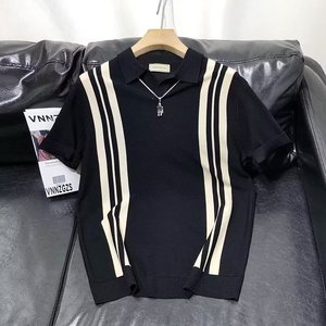 <span class=keywords><strong>Polo</strong></span> tricoté tendance pour <span class=keywords><strong>homme</strong></span> à <span class=keywords><strong>manches</strong></span> <span class=keywords><strong>courtes</strong></span>, personnalisable sur mesure, idéal pour l'été et le style décontracté ou professionnel - Product Image 1