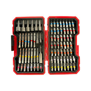 Juego de 83 Puntas para Destornillador Eléctrico de Acero S2, Color Arcoíris, Codificación por Colores, Punta Plana/Phillips/Estrella/Hexagonal, Estuche Rígido, Garantía - Product Image 1