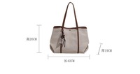Sac à main zippé de qualité supérieure pour femme, style rétro, grande capacité, design décontracté, couleur unie, idéal pour le shopping