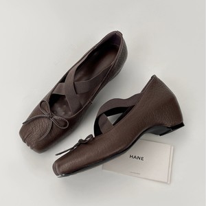 Zapatos Planos HANE Mary Jane con Punta Cuadrada, de Cuero Genuino, con Tira en X y Lazo, para Mujer - Product Image 1