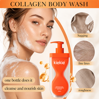 Gel Douche au Collagène Marque Blanche OEM, Peptide Raffermissant Tonifiant Liftant, Élasticité de la Peau, Logo Personnalisé Vente en Gros 500ml