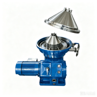 Séparateur centrifuge à disques en caoutchouc latex, machine automatique de séparation continue de l'eau du latex, qualité alimentaire 304/316L, 500L/H