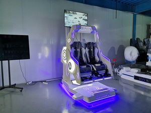 เครื่องจำลองการบิน VR แบบหมุนได้ 360 720 องศา สำหรับ <span class=keywords><strong>2</strong></span> ผู้เล่น พร้อมเก้าอี้จำลองการเคลื่อนไหวเสมือนจริง 9D สำหรับขาย - Product Image 2