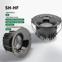Plafonnier encastré LED certifié CE 7W/12W/18W/25W Ra92 anti-éblouissement, étanche IP65 et anti-buée
