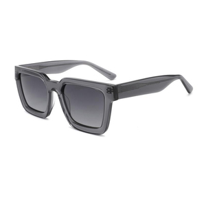 Gafas de Sol de Acetato al por Mayor para Hombre y Mujer, Montura Cuadrada Negra, Lentes Polarizadas UV400, Logotipo Personalizado, Retro, Nueva Llegada - Product Image 3