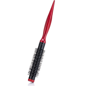 Mini peigne à boucler en bois, outil de coiffage rond pour volume, pour usage en salon, taille 2.5Cm 1.5Cm 1.2Cm 1.1Cm, rouge et noir - Product Image 2