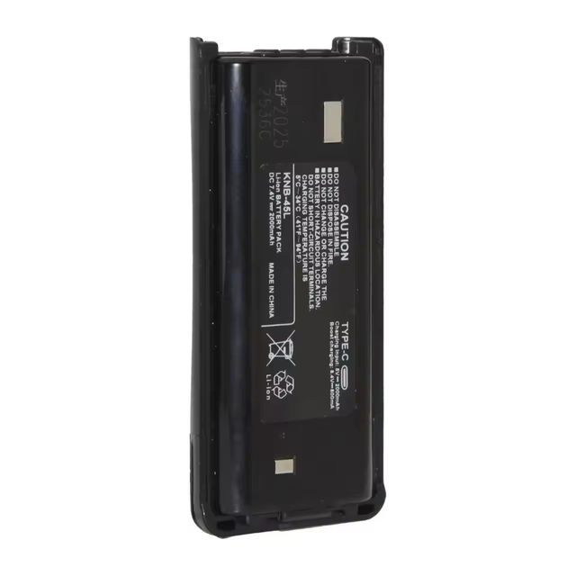 Walkie Talkie Li -ion Battery KNB-45L_KNB-45Li with Type-C for NX340 TKD-240 TKD-340 TK-3207 TK-3317 Radios-Global 2000mAh 7.4
