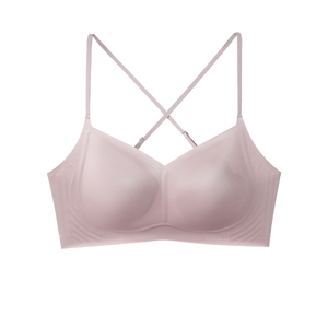 Sutiã Jelly Sem Costura e Respirável M-XL, Antiflacidez, Alças Ajustáveis, Sutiã Diário Feminino, Padrão Liso, Sem Arame, 3/4 - Product Image 3