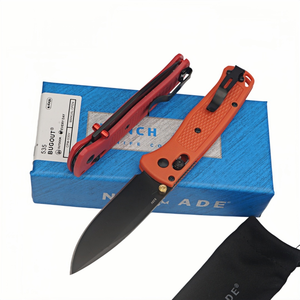 Couteau de camping BUGOUT BM535, manche en fibre de verre, lame noire, ouverture manuelle, acier S30V, pointe de lance, nylon/fibre de verre - Product Image 2