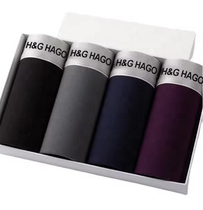 Hago Bóxers de Algodón Orgánico para Hombre OEM, <span class=keywords><strong>Set</strong></span> de Ropa Interior Masculina, Venta al por Mayor - Product Image 4