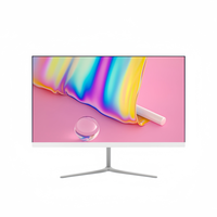 Moniteur de PC IPS sans bordure à 3 côtés de 23 pouces pour ordinateur de bureau LCD 75Hz avec haute qualité visuelle 99% SRGB Utilisation professionnelle