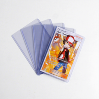 Vente en gros de porte-cartes de collection minimalistes en plastique rigide 3x5, imprimés en sérigraphie, pour la protection de grandes photos et cartes sportives