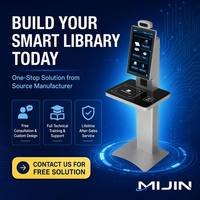 Kiosco de autoservicio para el registro de libros en bibliotecas, tecnología RFID, compatible con tarjetas IC RFID, Windows 10, interfaz multilingüe, lectores