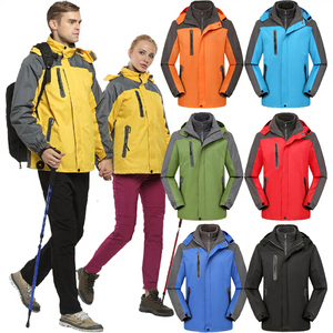 Chaqueta de invierno 3 en 1 de alta calidad unisex a prueba de viento con capucha gruesa polar largo logotipo personalizado soporte cremallera tejido técnicas para - Product Image 2