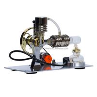Modèle de moteur Stirling à air chaud haute précision 10 kW semi-automatique 110V, jouet d'expérimentation scientifique en physique