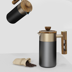 DHPO Portable French Press Coffee Maker pressa per caffè <span class=keywords><strong>in</strong></span> metallo caffettiera manuale con manico a clessidra - Product Image 6