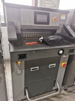 FRONT H520TV7 - Guillotina Eléctrica Hidráulica Programable de Alta Resistencia, Pantalla Táctil de 7 Pulgadas, Tamaño Ajustable para A4/A3, 520 mm Máx.