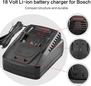 Fantaisie achat <span class=keywords><strong>chargeur</strong></span> de batterie <span class=keywords><strong>rapide</strong></span> pour <span class=keywords><strong>chargeur</strong></span> de batterie au Lithium <span class=keywords><strong>Bosch</strong></span> <span class=keywords><strong>18V</strong></span> BAT609 BAT609G BAT618 BAT618G - Product Image 3