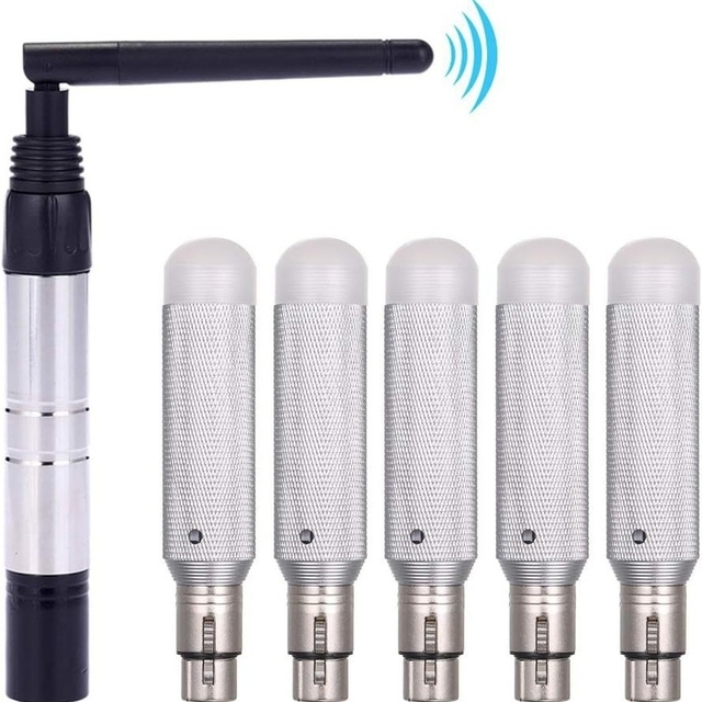 JIUAN Rechargeable DMX512 Transceiver 2.4GHz 500m Wireless Remote Control
