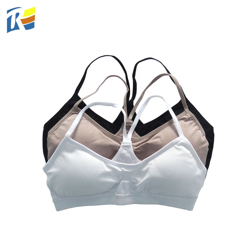 Бесшовный модный белый женский бюстгальтер с Y-образными бретелями бюстгальтер без стальных колец пикантный женский бюстгальтер