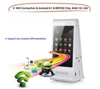 Kiosque de commande tactile double écran LCD 8 pouces FYD-868 Plus X unique, affichage numérique de menu publicitaire compact pour table