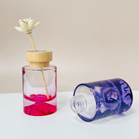 Flacon en verre cylindrique de 100 ml pour parfum cosmétique aromathérapeutique sans flamme, scellé au bouchon, couleur personnalisée, sur mesure, 100 pièces