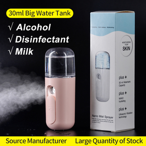 Nouveau design Usb Rechargeable Mini Facial Steamer Nano Mist Automizers Facial Mist Pulvérisateur Oxygénation Face Nano Spray Mist - Product Image 4